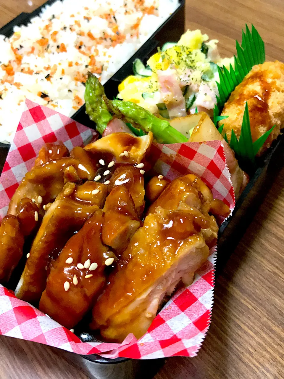 社会人男子弁当♡照り焼きチキン|utaさん