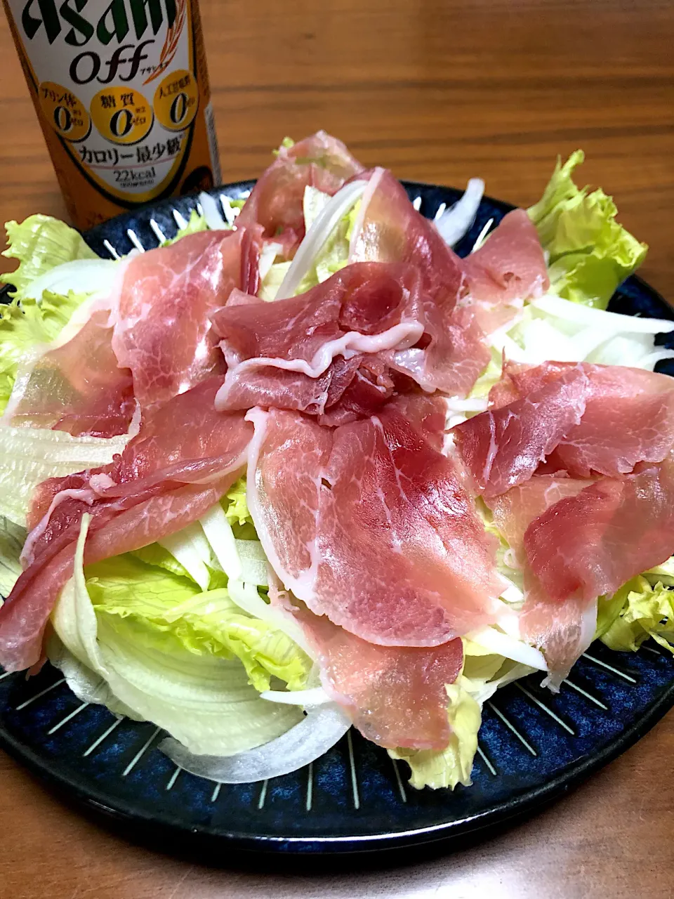 豚もも生ハムサラダ🥗🍺|ラックさん