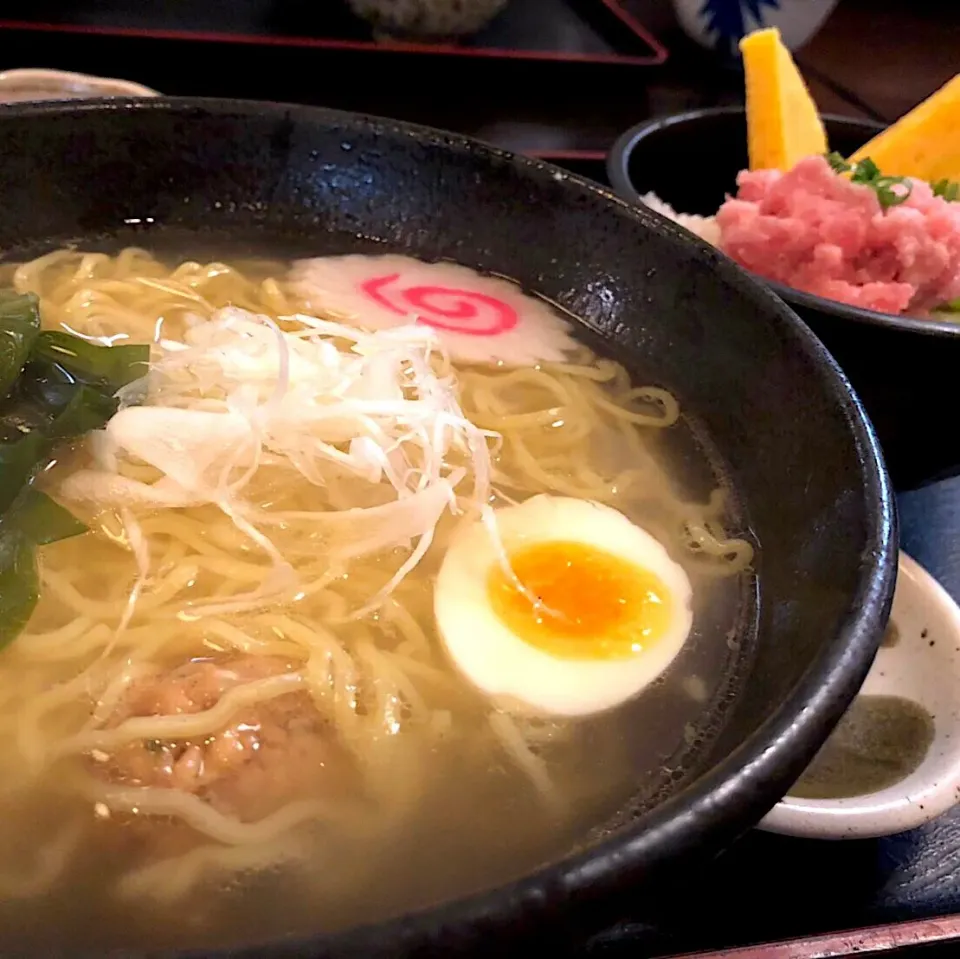 鯛出汁ラーメンセット @大洗海鮮市場|いしくん。（たまご王子🥚🐣🐥🐔）さん