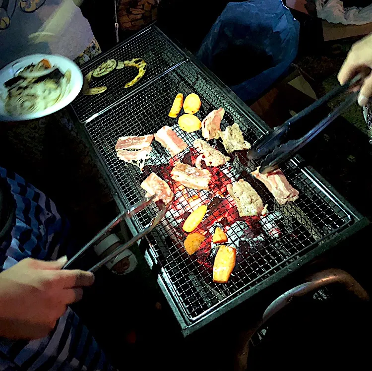 Snapdishの料理写真:キャンプ飯 定番のBBQ🍖🍖🍖|いしくん。（たまご王子🥚🐣🐥🐔）さん