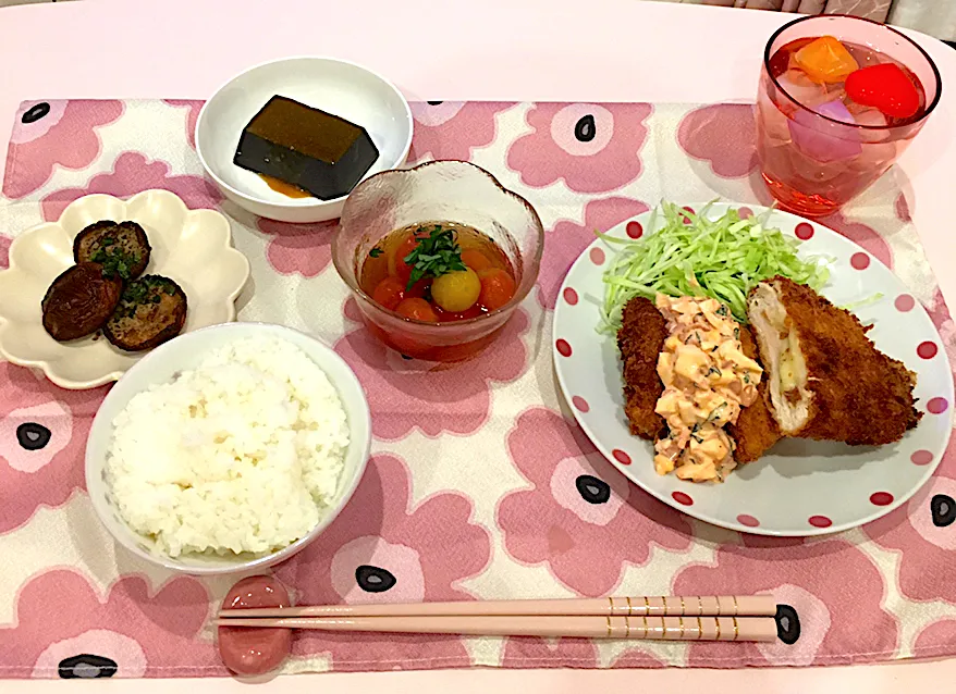 Snapdishの料理写真:梅チーズサンドのささみカツ|naomiさん