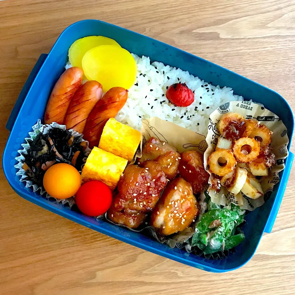 からビーさんのバター醤油おかかちくわで旦那弁当♡|ちぃさん