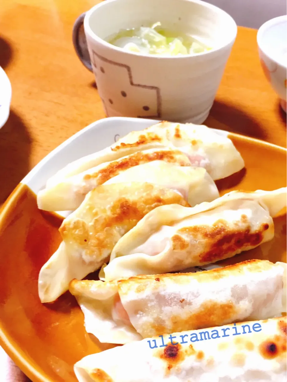 ＊朝ごはんにも♪餃子の皮チーズドック＊|ultramarineさん