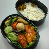 8月21日のサラメシは鳥甘酢揚げ弁当🍱|ニッパーさん