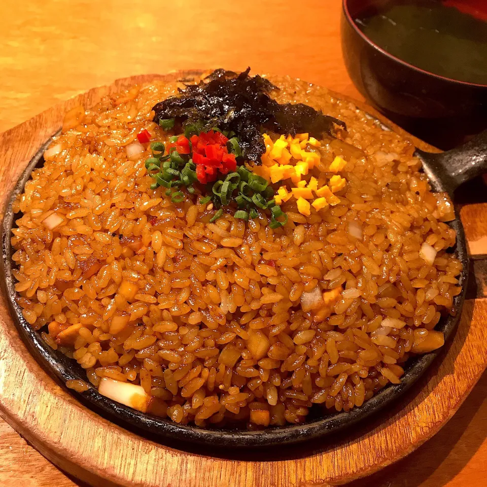 Snapdishの料理写真:特上ミノの炒めご飯@王十里サランチェ(銀座)|塩豚骨さん