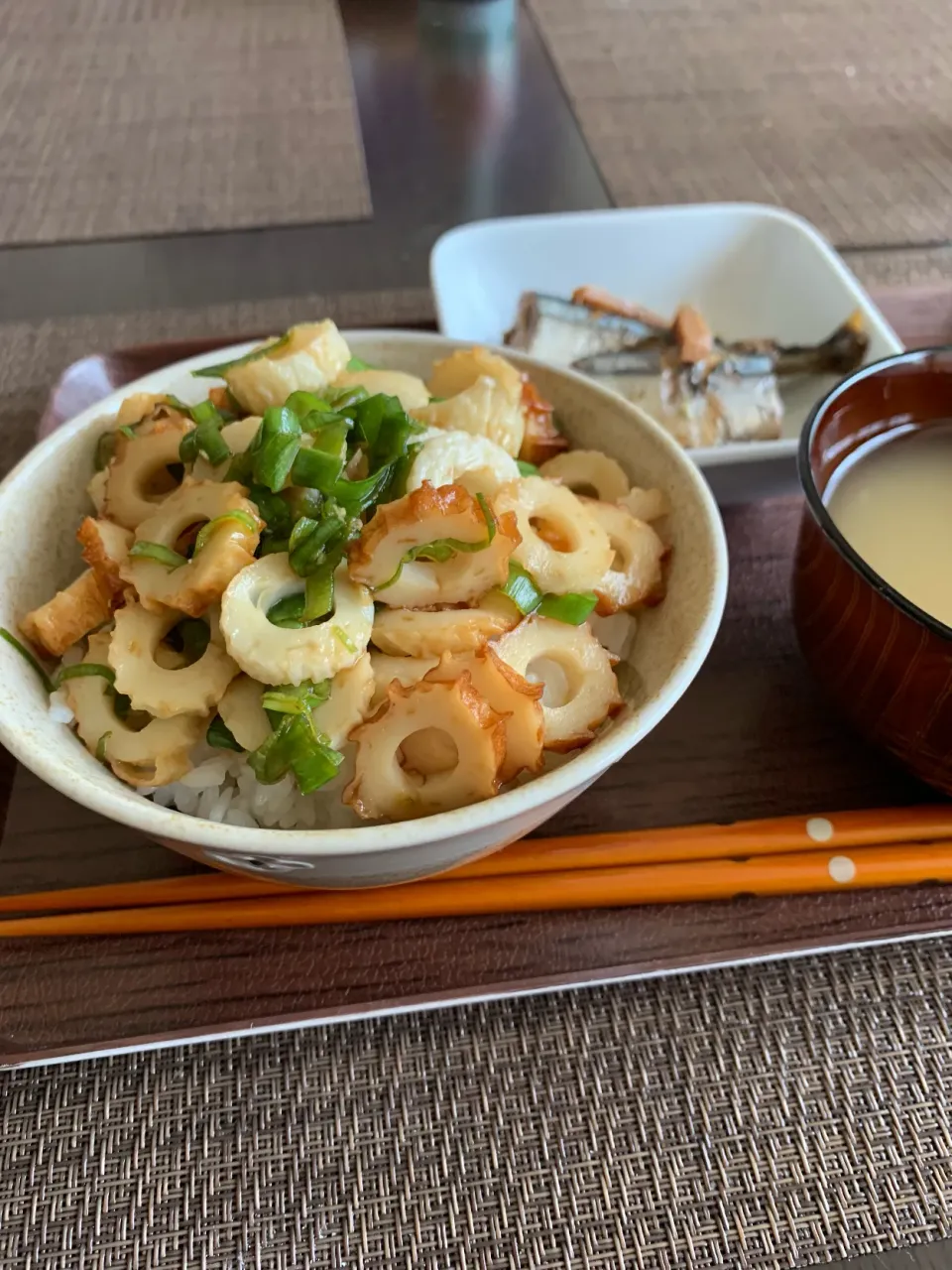 頑張らない普通のご飯☆8/21朝ごはん                ✨シュトママさんの「ねぎちくわ」✨              やば！うま！早い！簡単〜！ﾅｲｽ(｡•̀ᴗ-)و ̑̑✧|あきさん