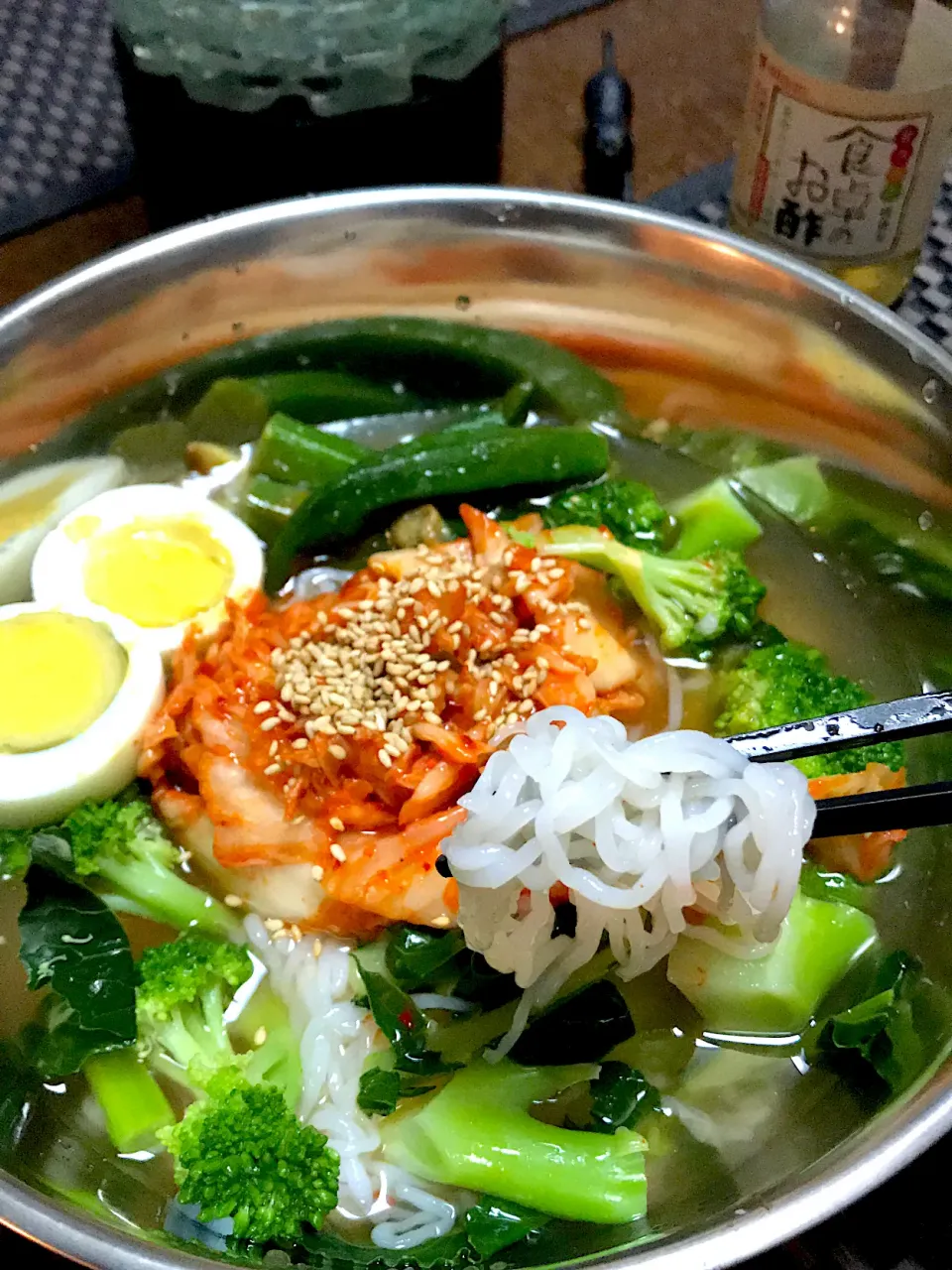 豆腐麺を使った冷麺|ま〜てぃんさん