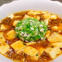 麻婆豆腐のオクラトッピング✨|ひでふみさん