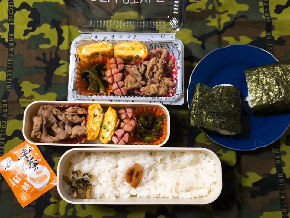 Snapdishの料理写真:2019/08/22(木) 夫弁当&娘弁当🎵|kiyominさん