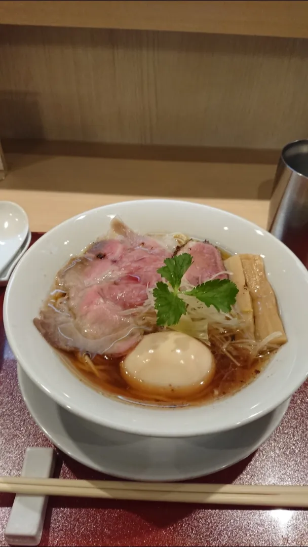 福島「燃えよ麺助」の鶏醤油中華そば|たかしさん