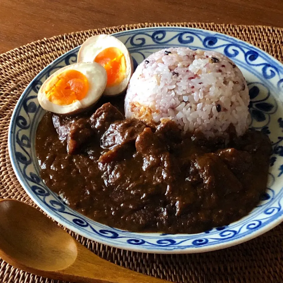 もうやん野菜カレーに味玉トッピング|マユマユさん