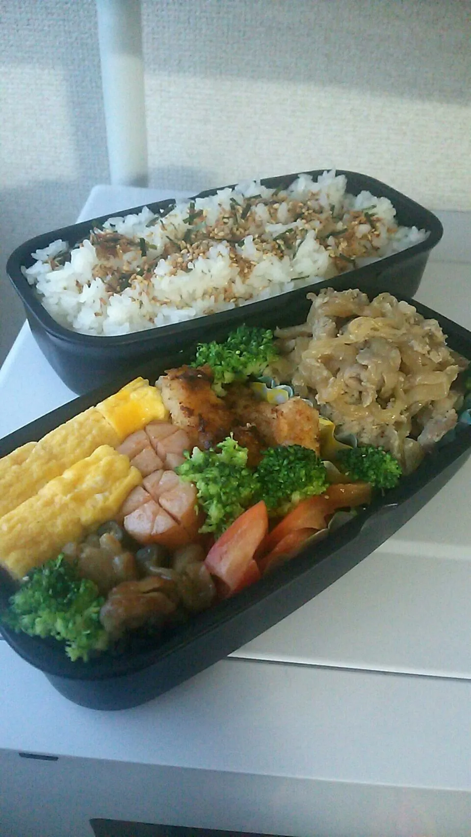 今日のお弁当🐷🐔|えりさん