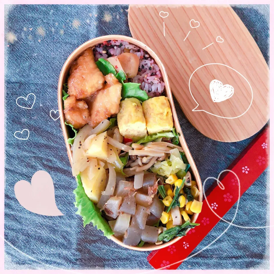 ８／２３ ｆｒｉ ササミの梅照り焼き弁当🍴|rinaronarさん