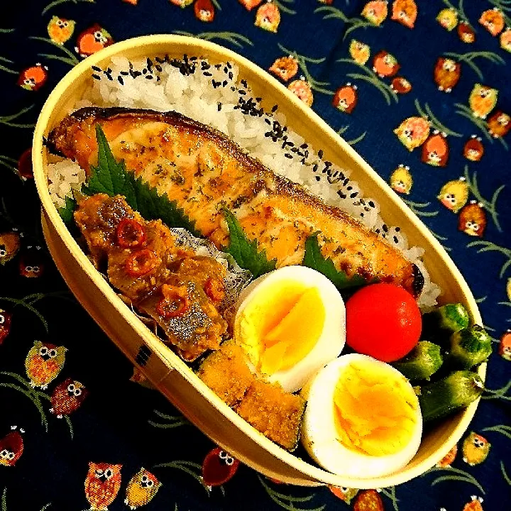 Snapdishの料理写真:旦那さん弁当|ねこさんさん