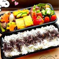 息子の登校日🏫テスト頑張れお弁当🍱