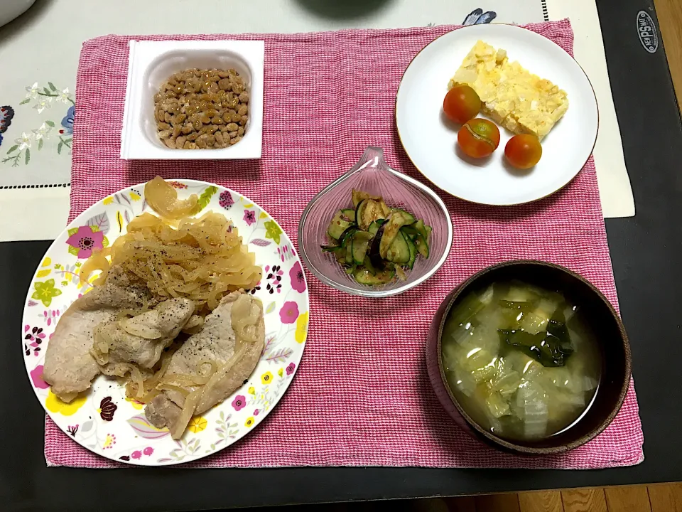 豚の生姜焼きのご飯|みよさん