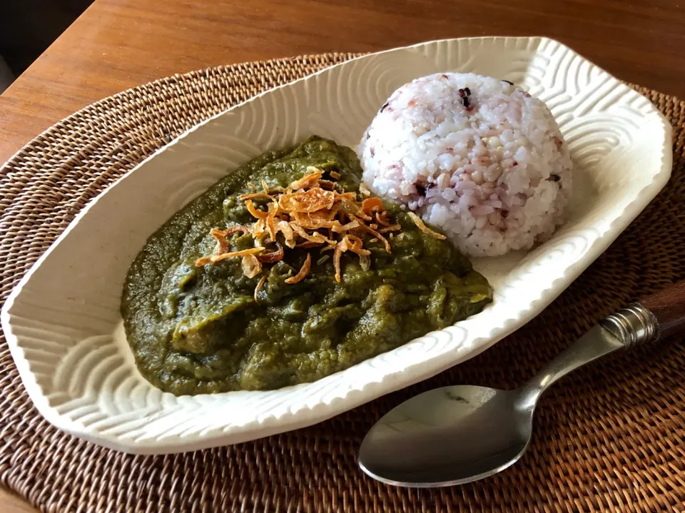 ほうれん草とひよこ豆のカレー|マユマユさん