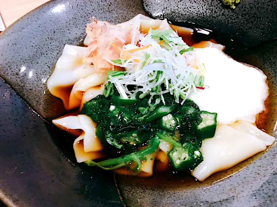 名物ひもかわうどん😋|アライさんさん