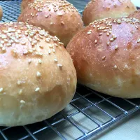 Snapdishの料理写真:Hamburger Buns|パカパカさん