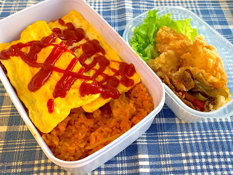 オムライス弁当|🍭よっぴさん