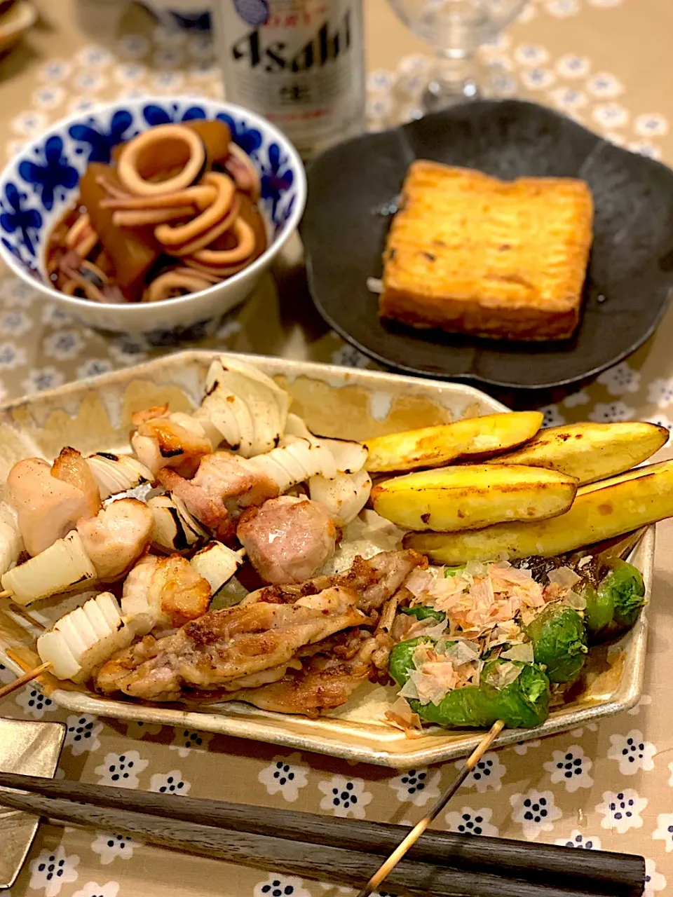 焼き鳥と焼き野菜の盛り合わせ|えのさん