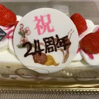 結婚記念日ケーキ🎂|marusanさん