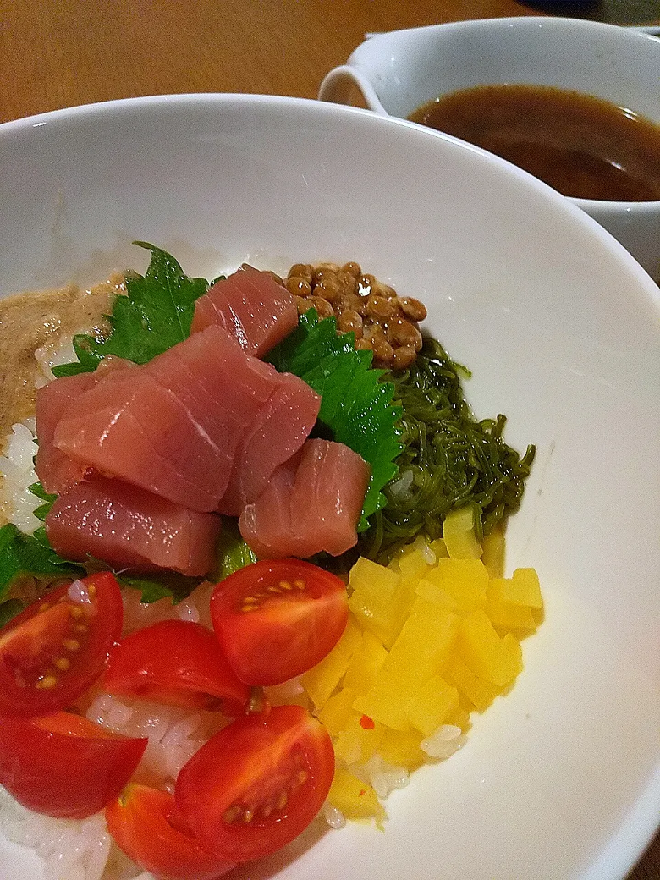 Snapdishの料理写真:トロタクネバネーバ丼|まきごろうさん