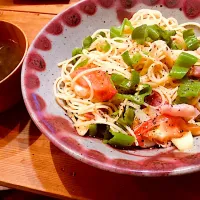 Snapdishの料理写真:三色パスタ|AISHAさん