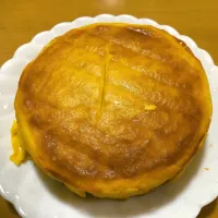 Snapdishの料理写真:かぼちゃとブルーベリーのチーズケーキ|けんさん