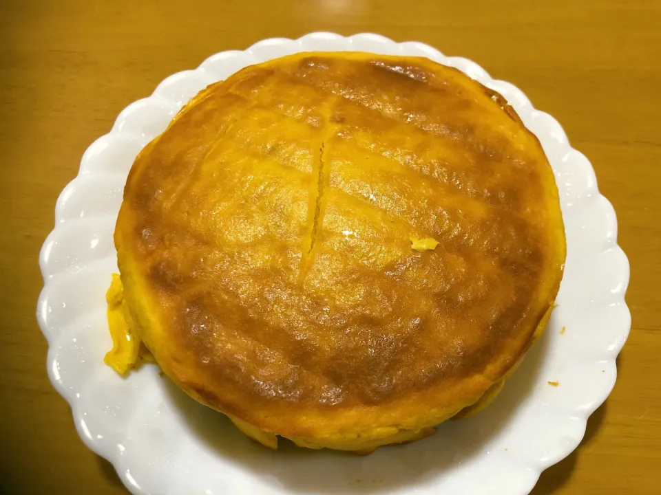 かぼちゃとブルーベリーのチーズケーキ|けんさん