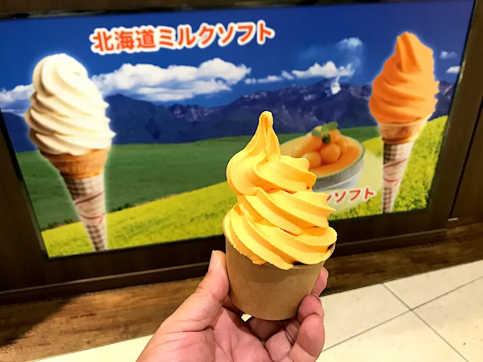 Snapdishの料理写真:夕張メロンソフトクリーム🍦|wildcat山猫さん