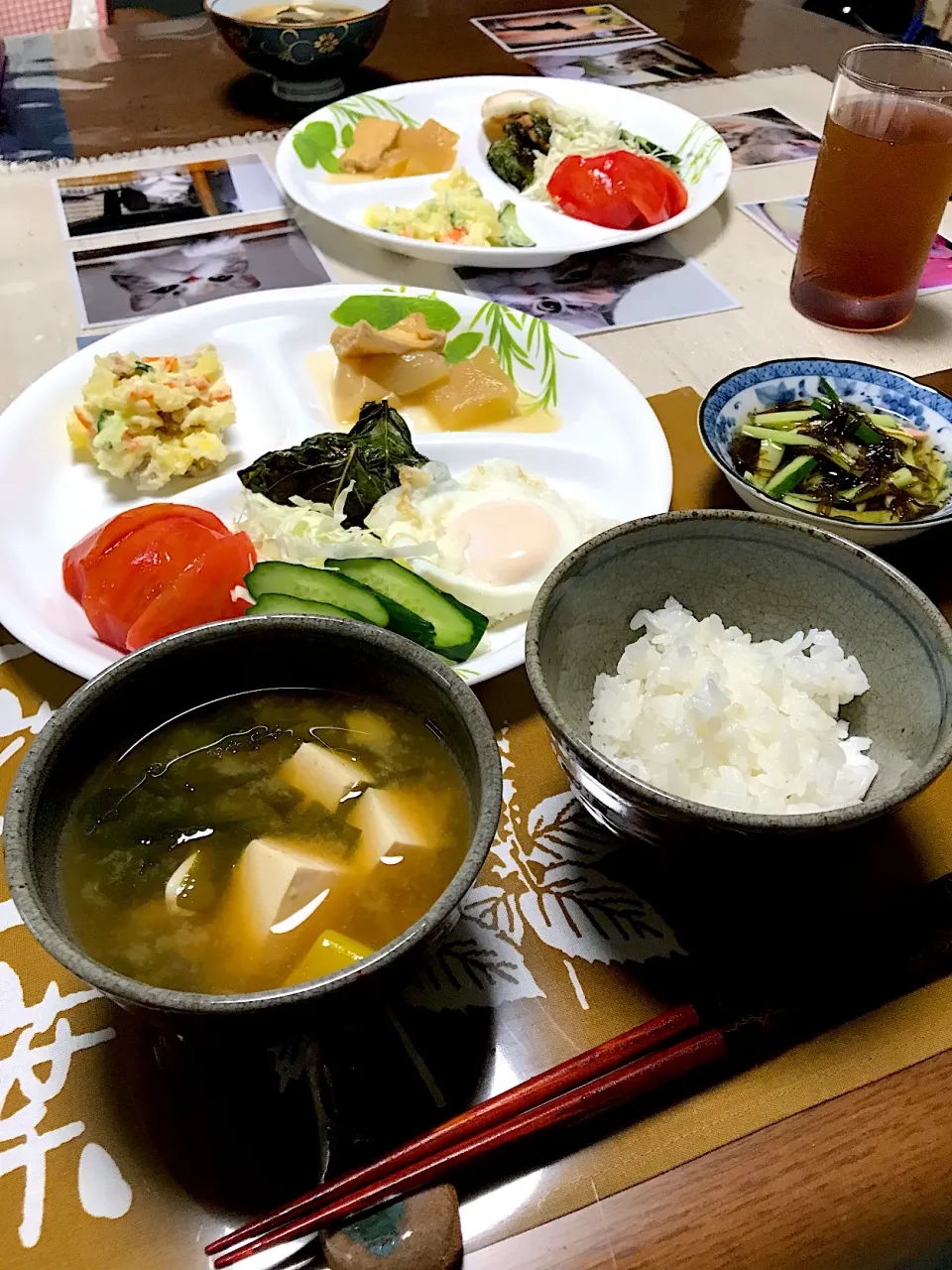 Snapdishの料理写真:ご実家ごはん 朝ごはん|sayaさん