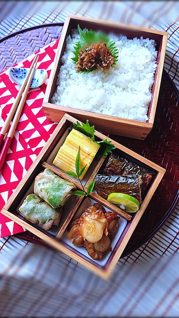 Snapdishの料理写真:月曜日のお弁当|藤田 まり子さん