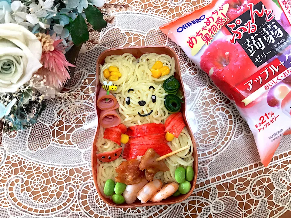 ぷーさんの冷やし中華弁当🍀|makoさん