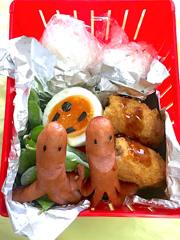 Snapdishの料理写真:2019/08/26学童弁当|さんだーさん