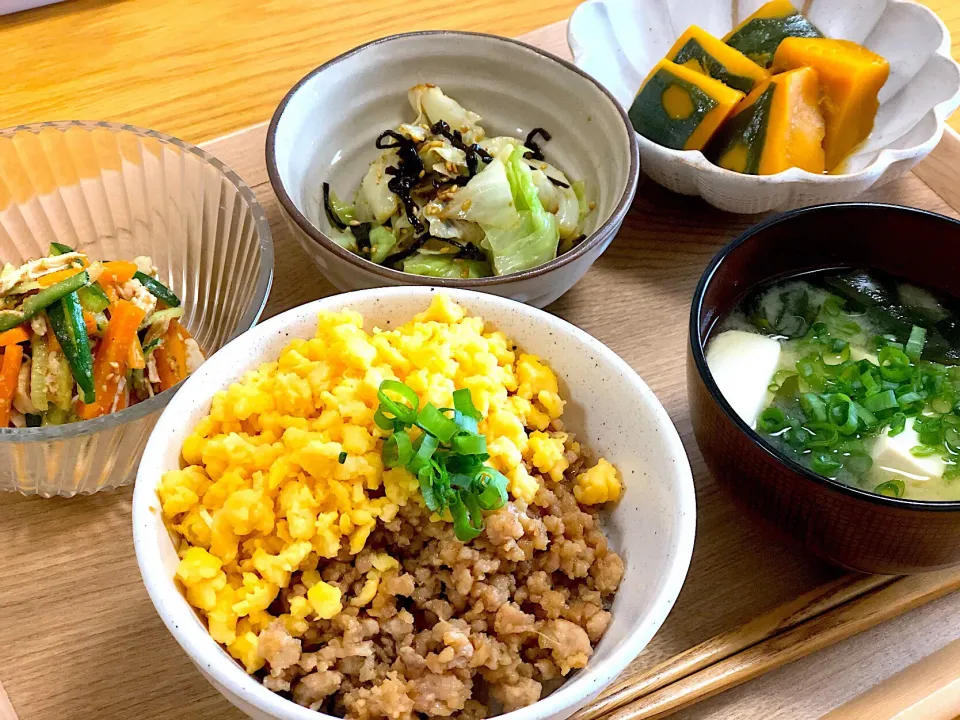 そぼろ丼レッスンでした|りえままキッチンさん