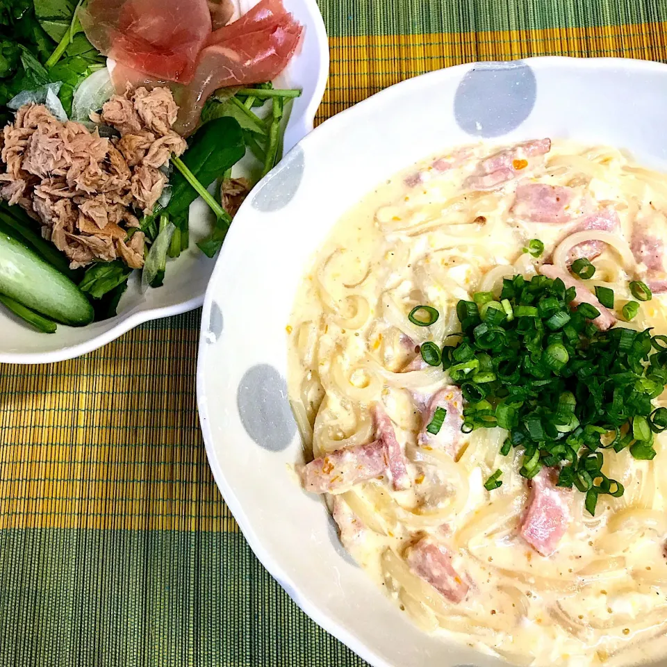 カルボナーラうどん♡|まゆかさん