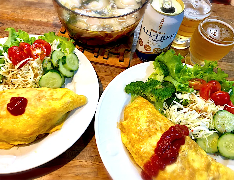 Snapdishの料理写真:オムライス〜カレースパイスご飯〜|じゅんさんさん