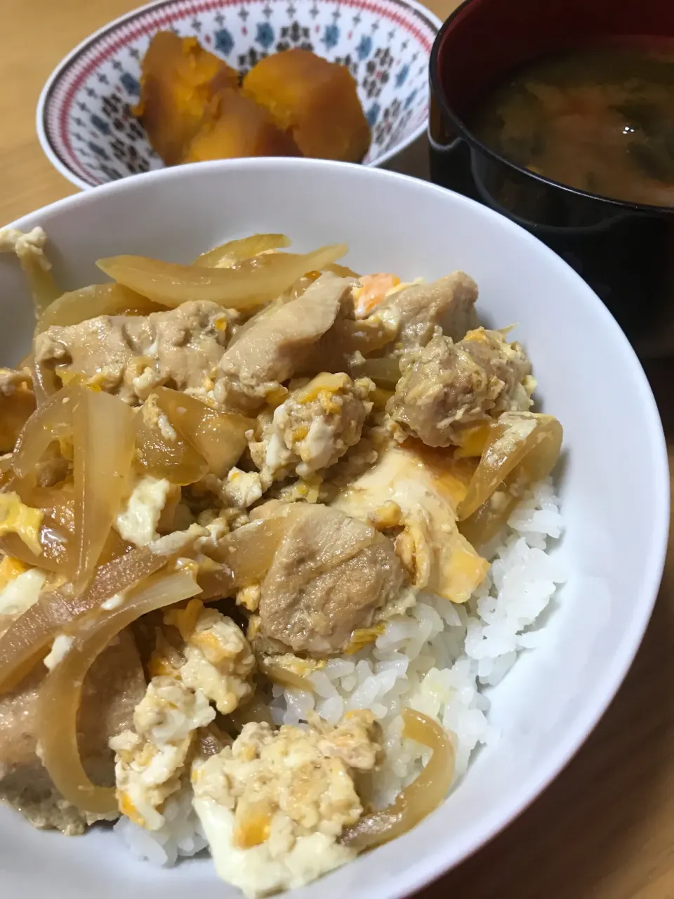 親子丼&かぼちゃの煮物|sinさん