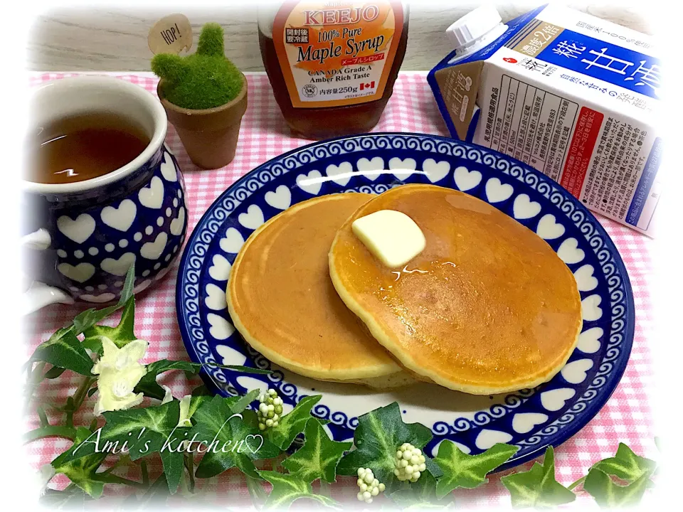 糀甘酒入りホットケーキ☺️🥞|あみさん