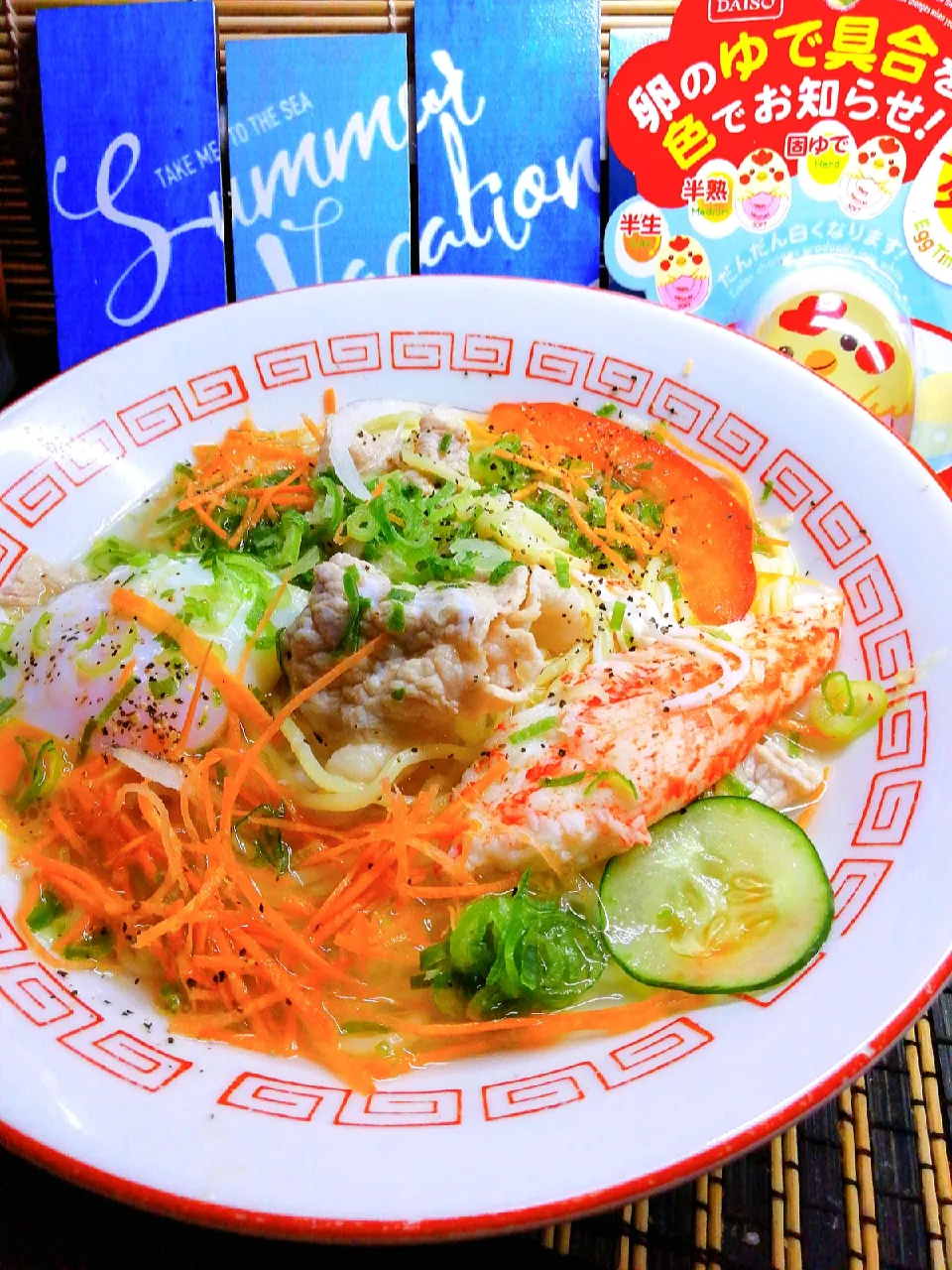 さっぱり塩ラーメン(◍•ᴗ•◍)❤うま〜ぃ

マルちゃん焼きそば麺、賞味期限切れ近くラーメンに使用しました😓|ペンギンさん