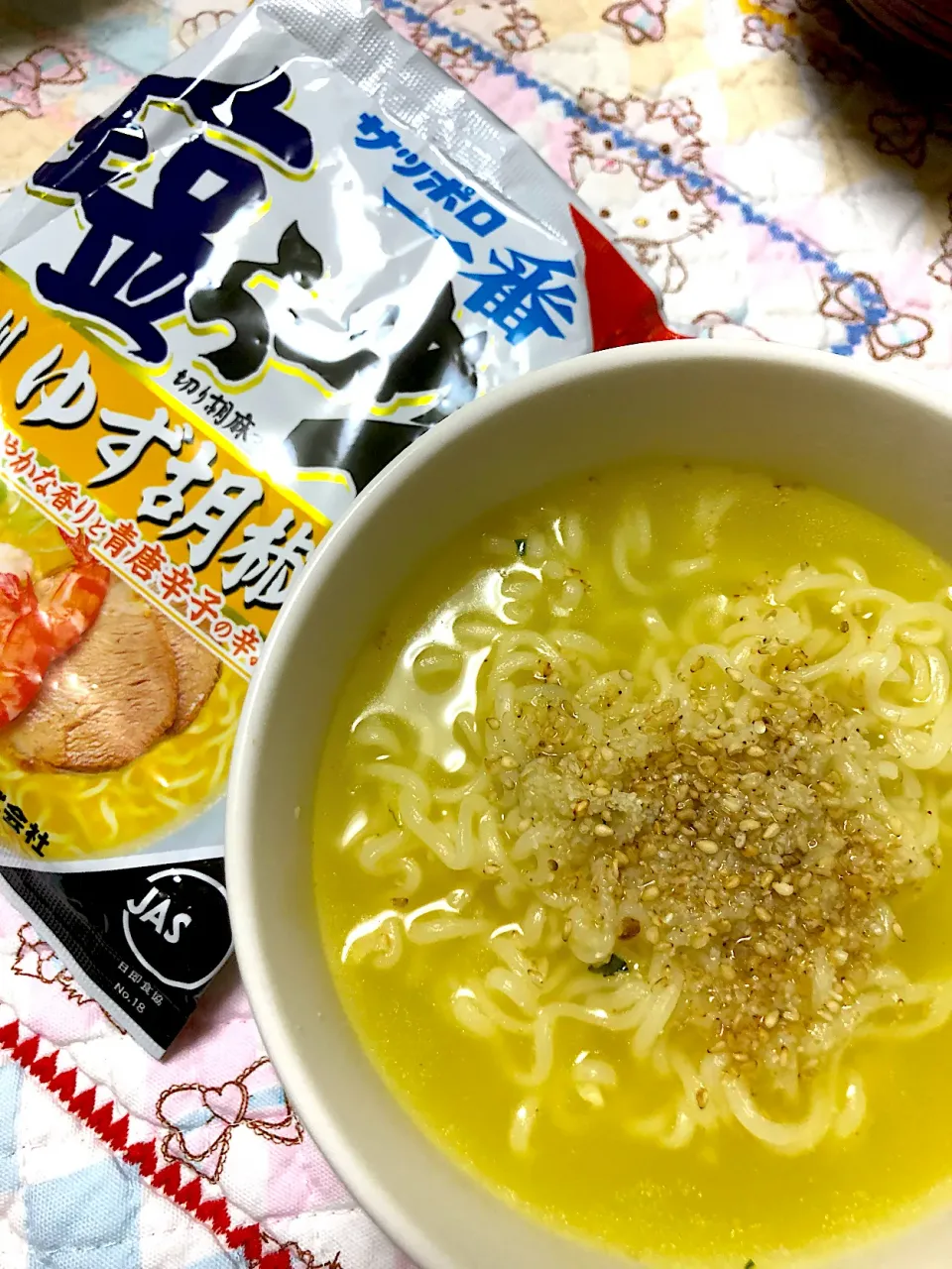 #サッポロ一番塩ラーメン #ゆず胡椒|akiさん