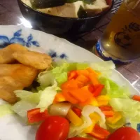 Snapdishの料理写真:鶏むね肉照り焼き|ikuyomeさん