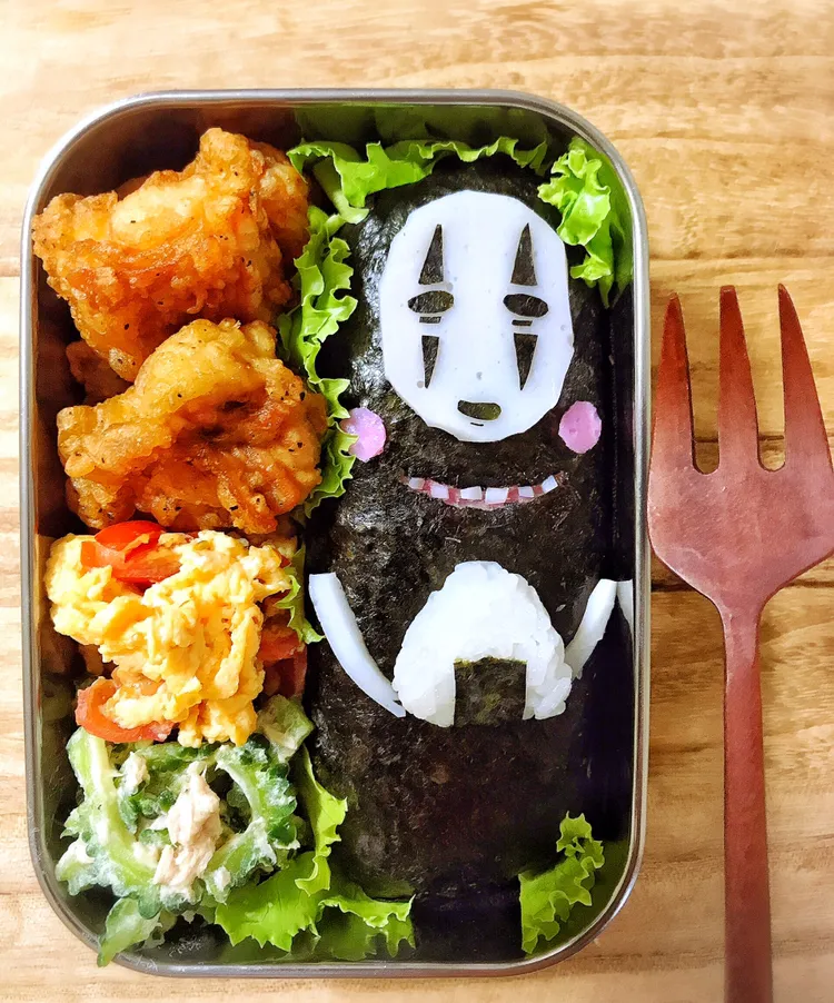 Snapdishの料理写真:カオナシ弁当|ここぷぅ  @cocopoo2004.2012さん