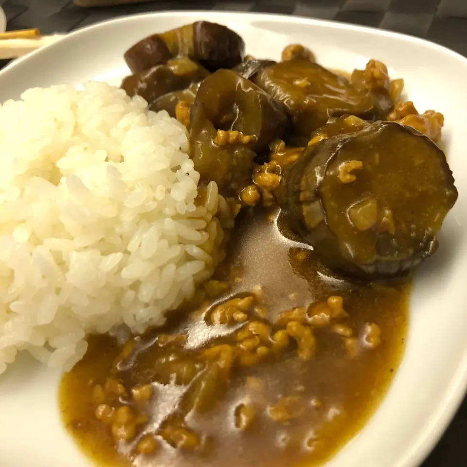 ナスとひき肉のさっぱりカレー|ミイさん