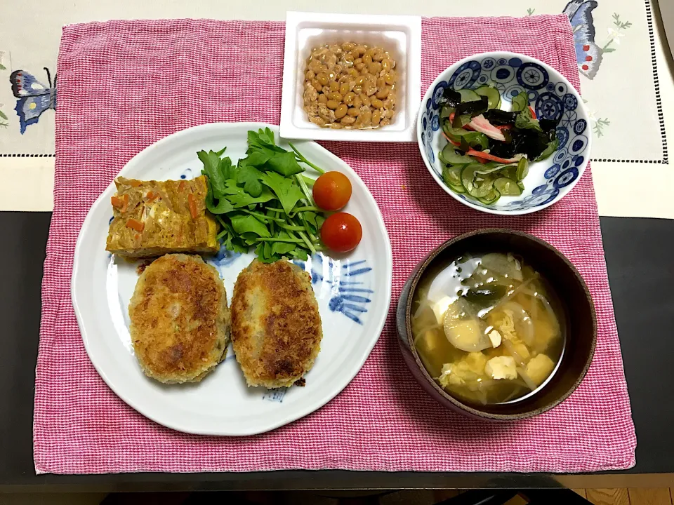 筑前煮の残りでコロッケのご飯|みよさん