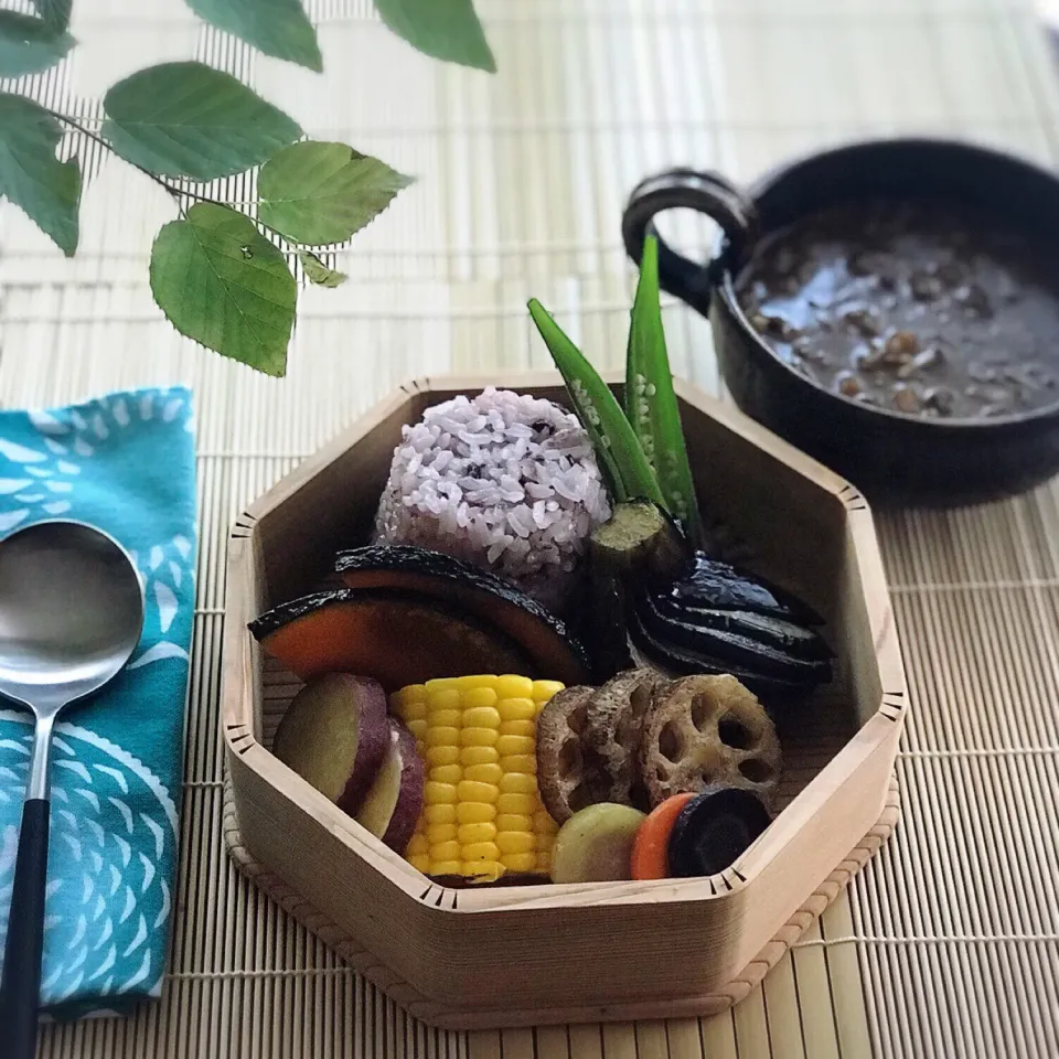 Snapdishの料理写真:カレー弁当|ekmaikoさん