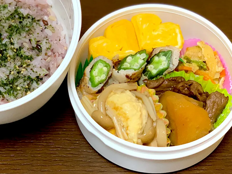 🌸 牛肉とジャガイモの甘辛煮 他弁当 🌸|たんちゃんさん