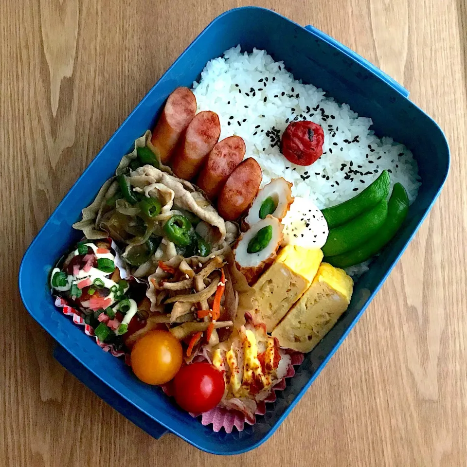 豚こまのポン酢炒めで旦那弁当♡|ちぃさん