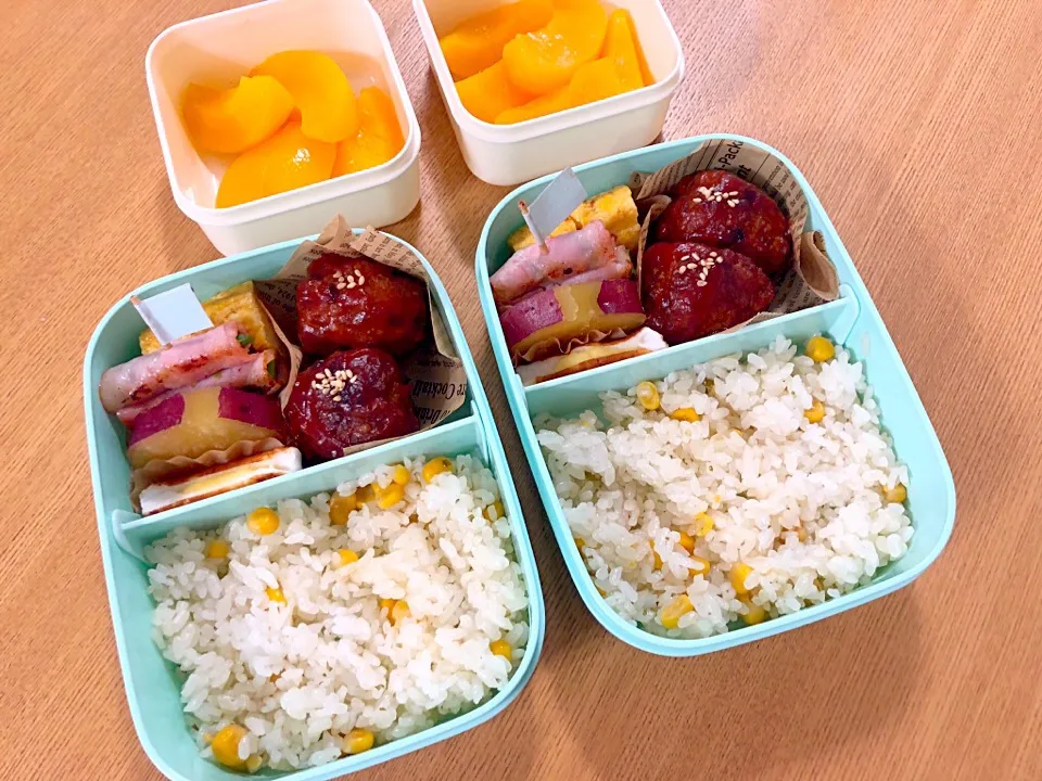 Snapdishの料理写真:学童弁当 肉団子の甘酢あん|mikipanoさん